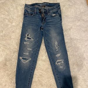 American Eagle Distressed Medium-Wash Jeans
